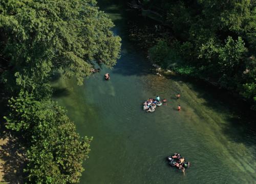 Tubing on the Comal River, New Braunfels